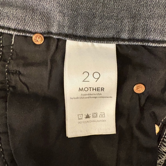 MOTHER THE PIXIE DAZZLE ANKLE FRAY jeans Digging up Dirt Size 29 - Picture 7 of 10
